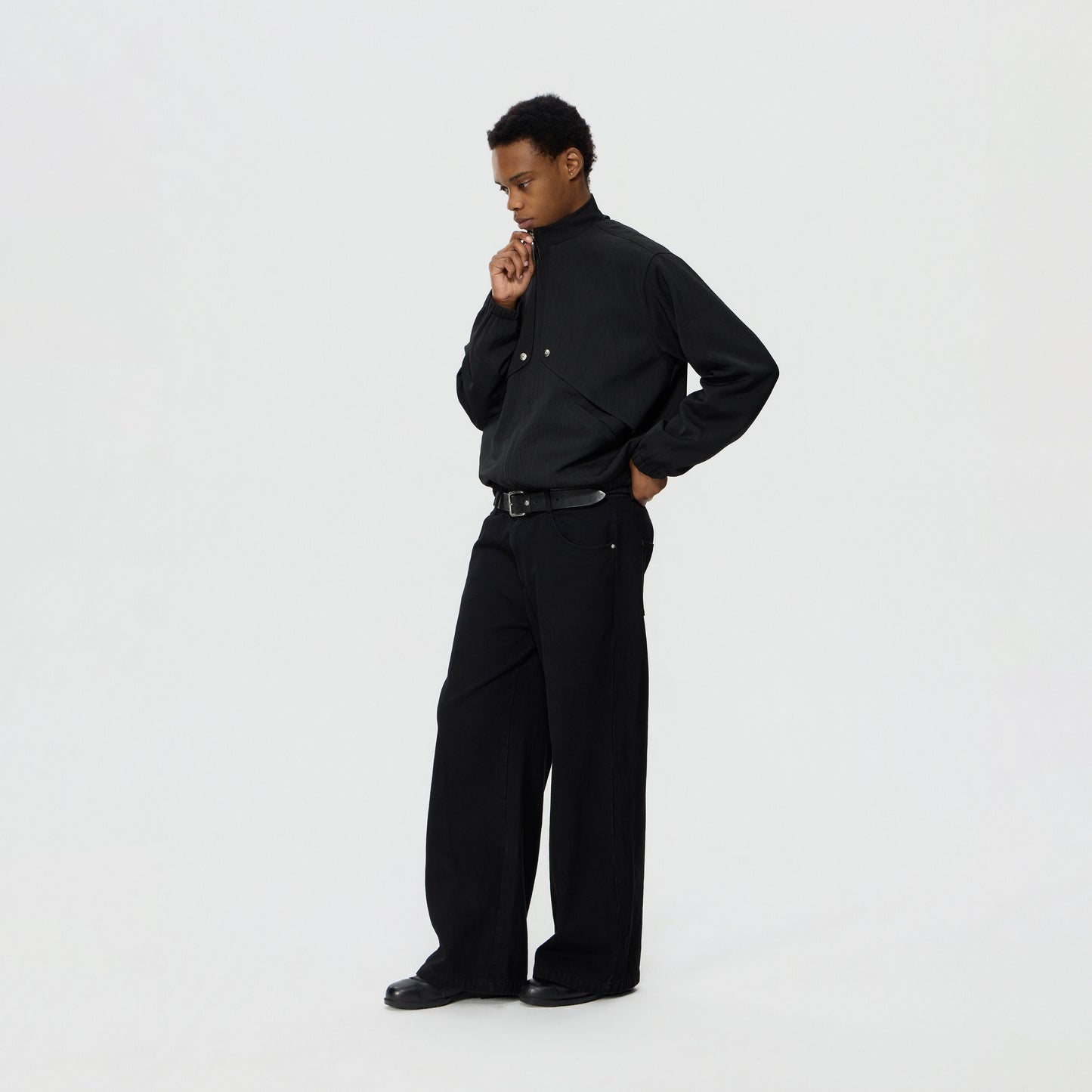 Double Flap Cropped Jacket