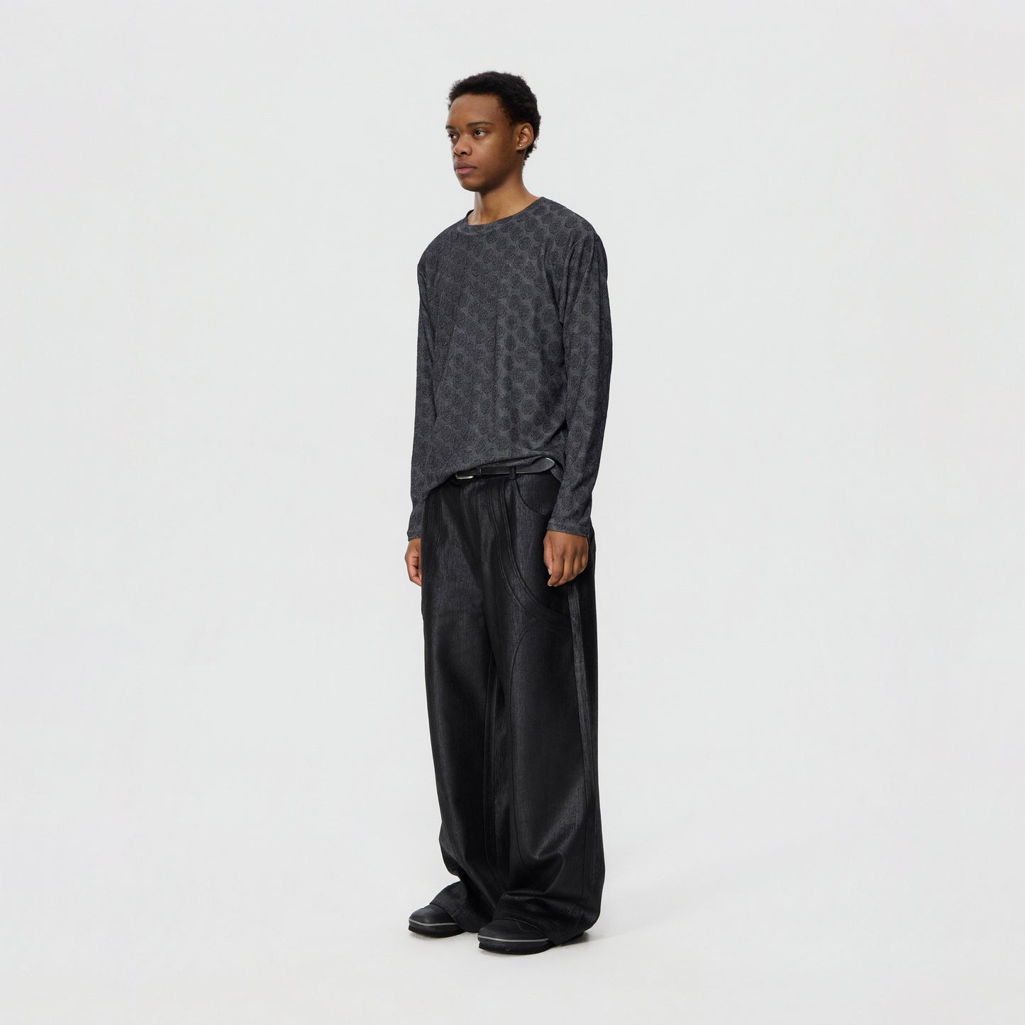 Polka Dot Stretch Long Sleeve