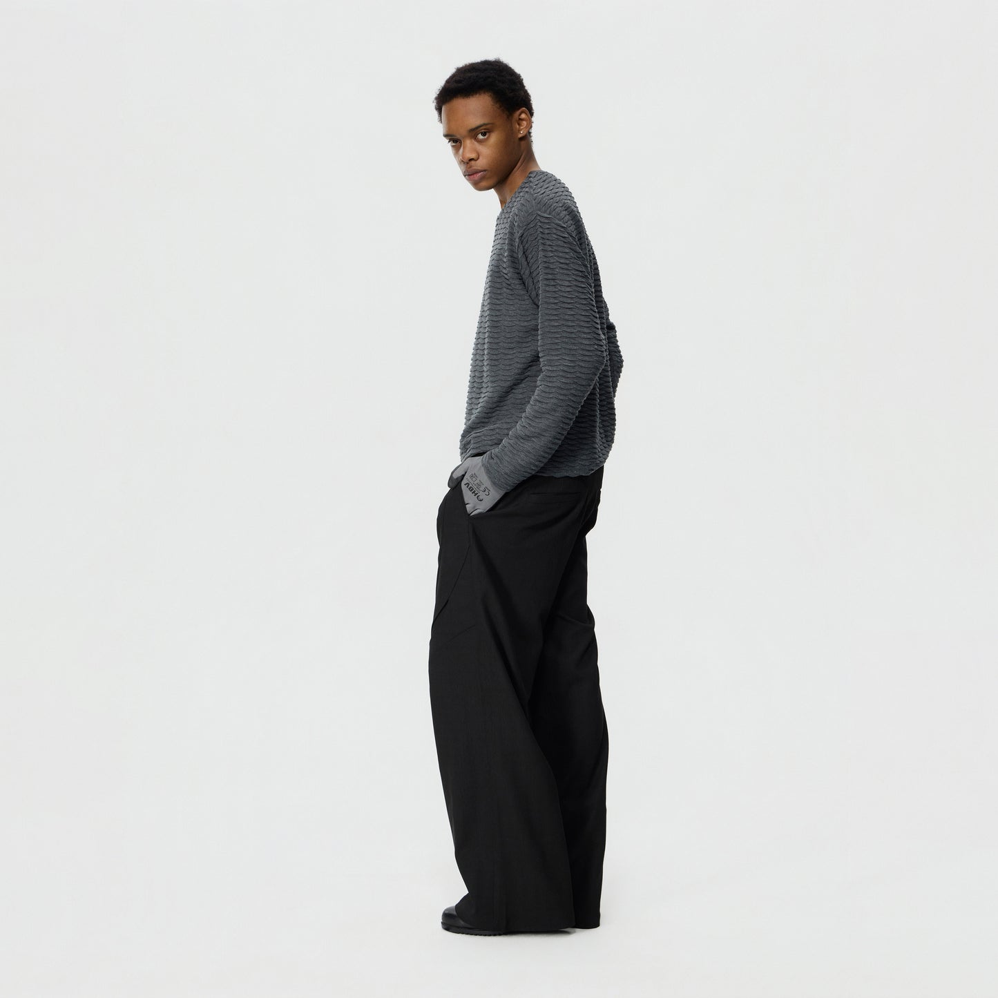 Ripple Crinkled 3D Long Sleeve