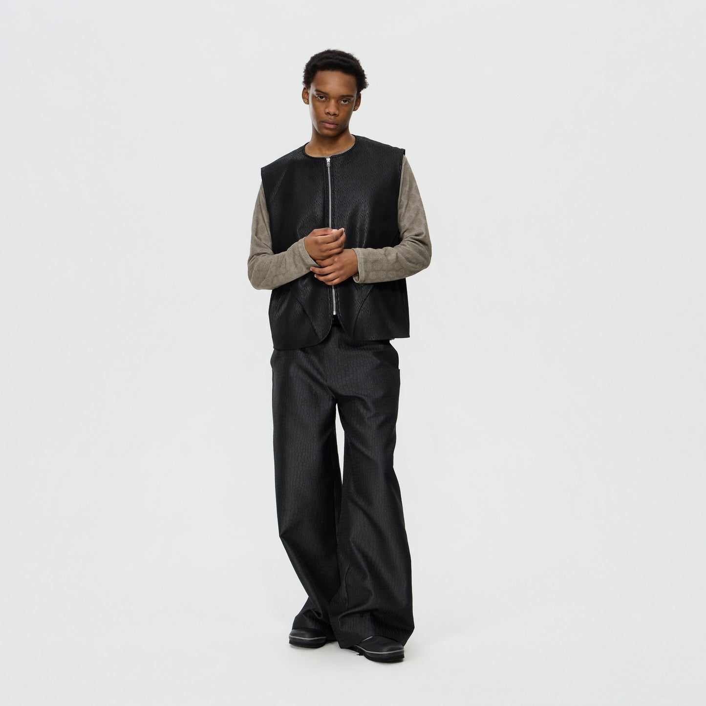 Double Flap Cropped Vest
