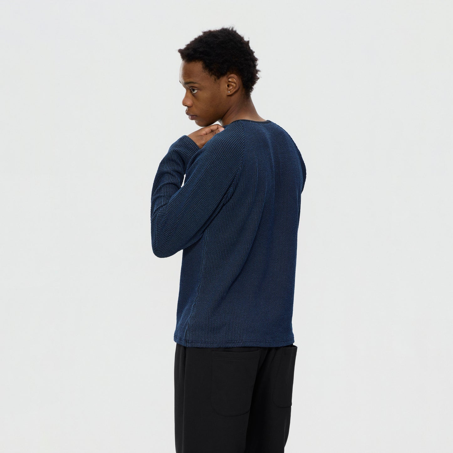 Stretchy Rib Raglan Long Sleeve