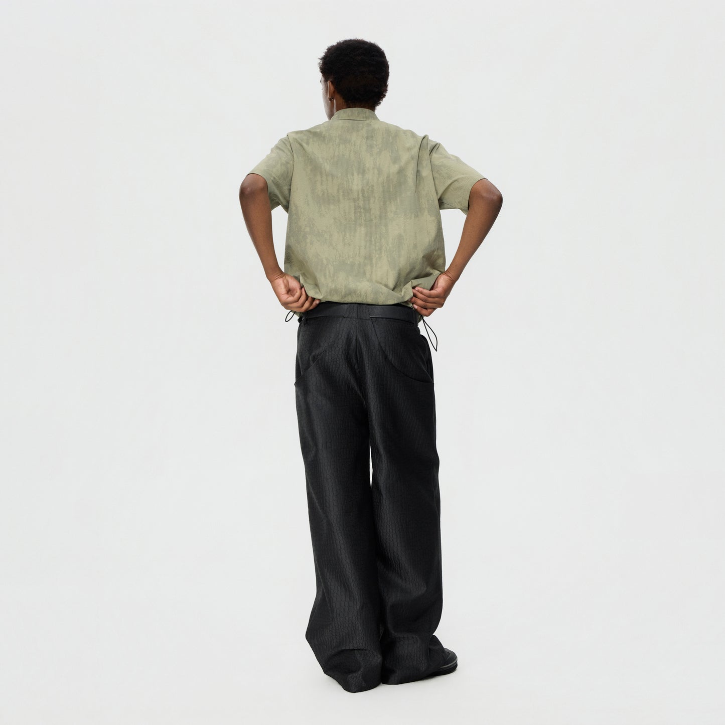 Half-Placket Panel Short Sleeve Tee