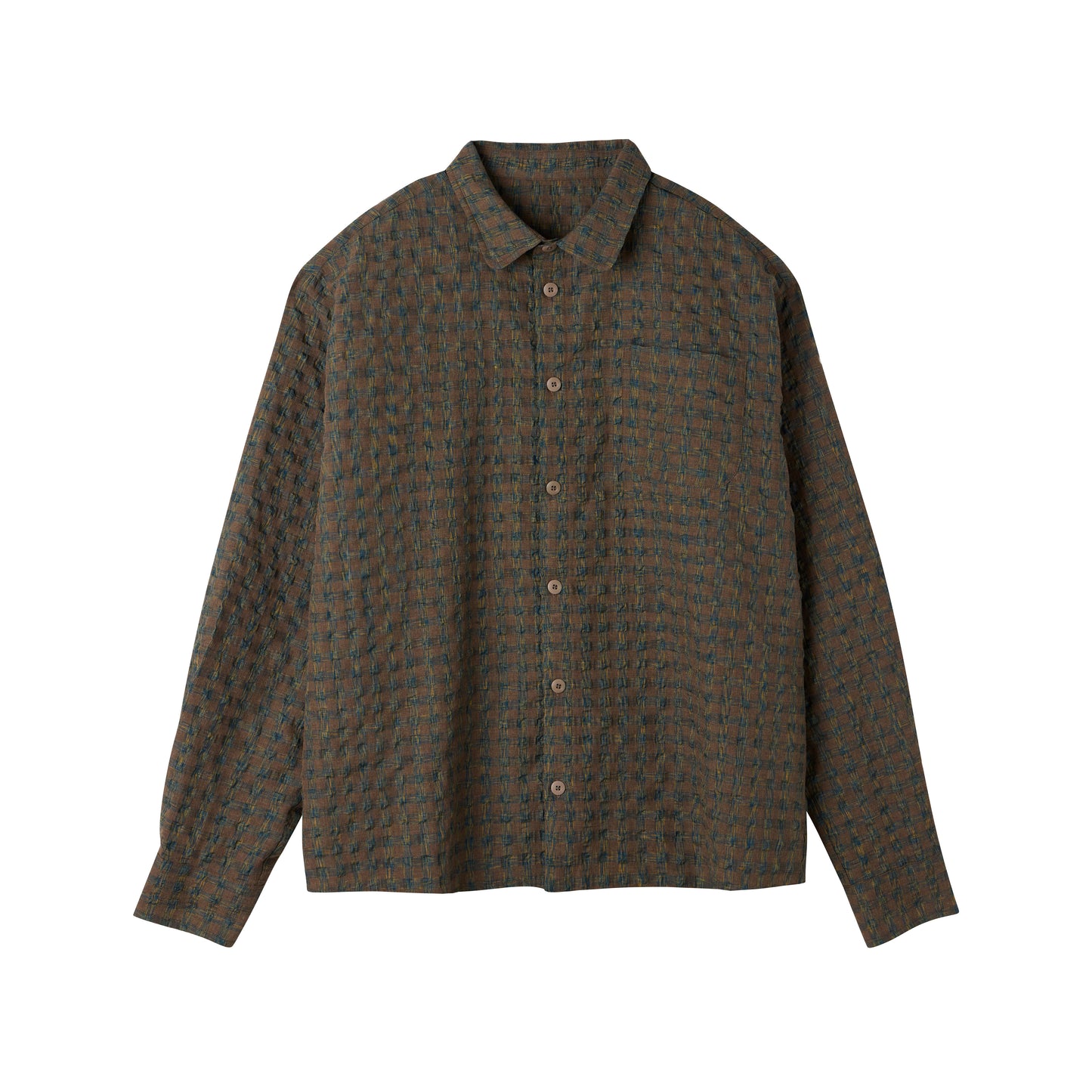 Textured Check Relax Shirt