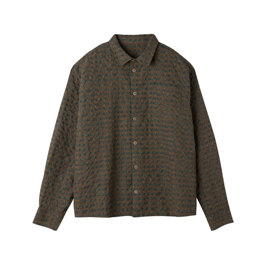 Textured Check Relax Shirt