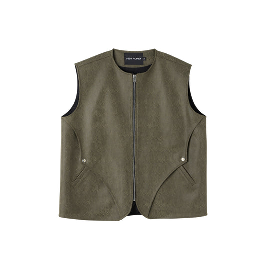 Double Flap Cropped Vest