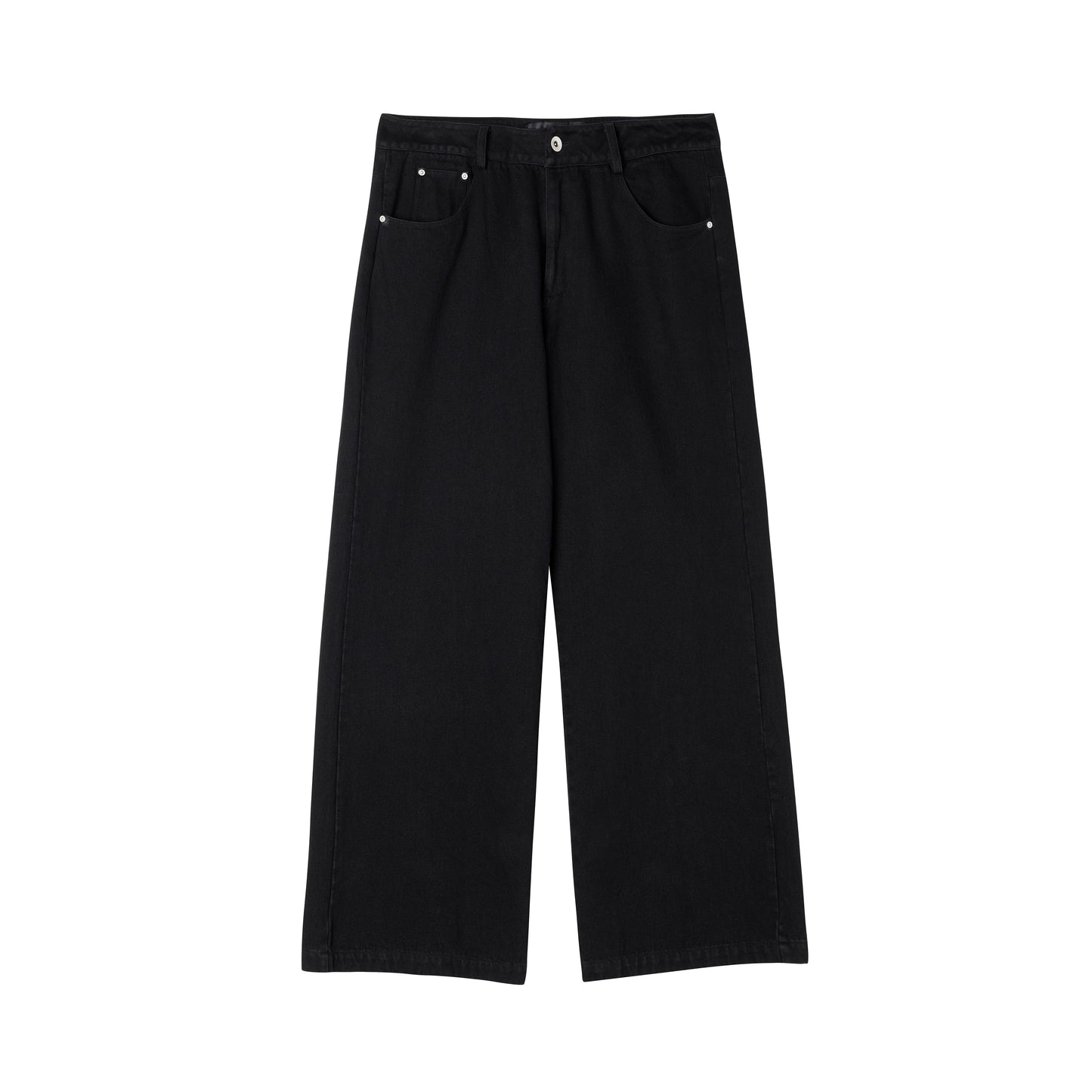 Washed Straight Denim Pants