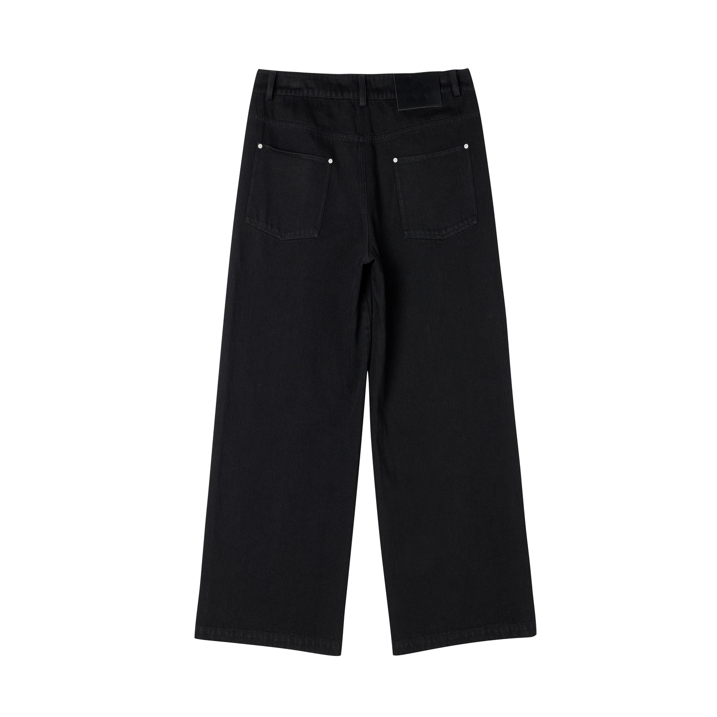 Washed Straight Denim Pants